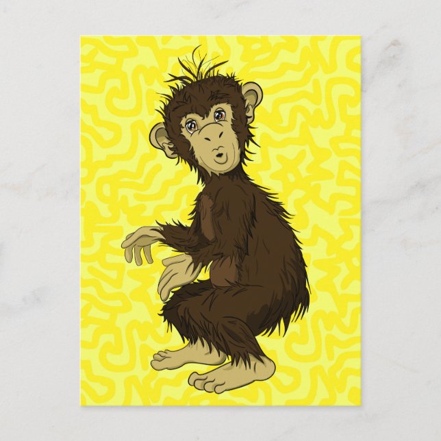 Moe Monkey Postcard (Front)