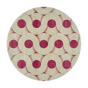 Moebius Stripe: Infinite Red-Green Tile Cutting Board