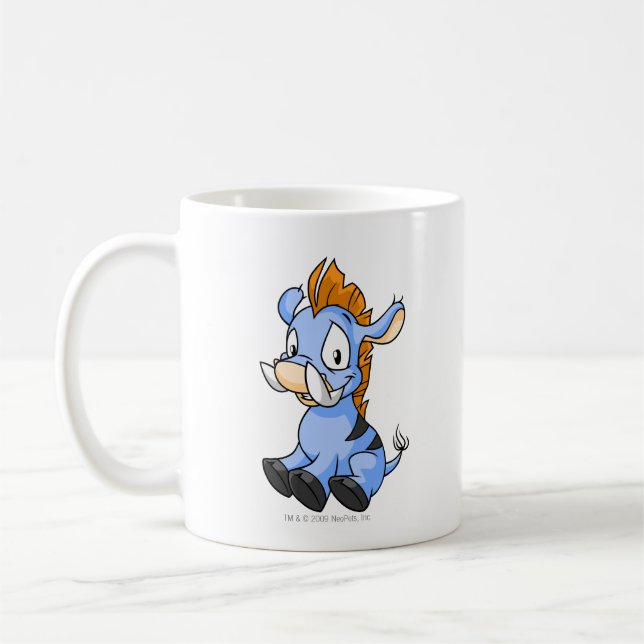 Moehog Blue Coffee Mug (Left)