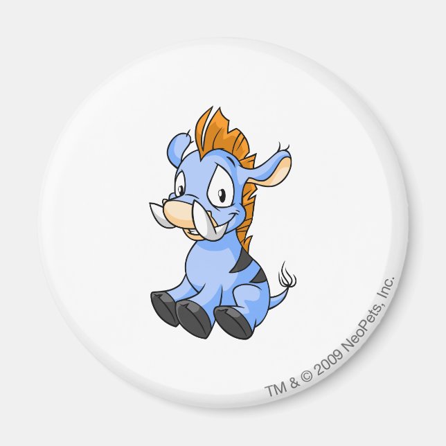 Moehog Blue Magnet (Front)