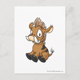 Moehog Brown Postcard