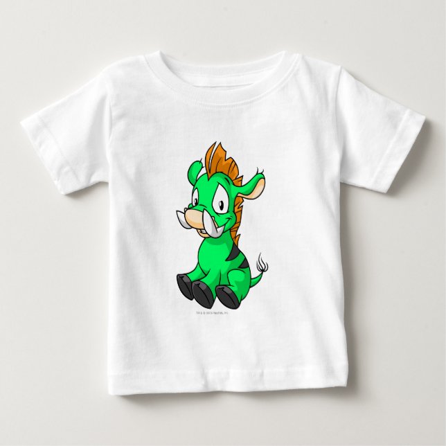 Moehog Green Baby T-Shirt (Front)