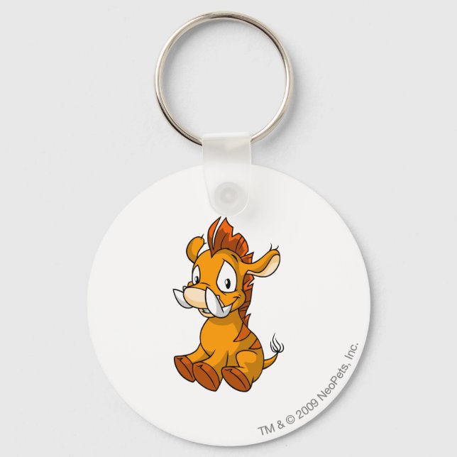 Moehog Orange Key Ring (Front)