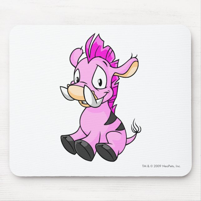 Moehog Pink Mouse Pad (Front)