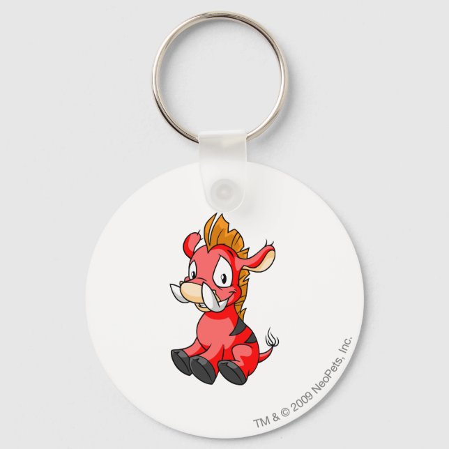 Moehog Red Key Ring (Front)