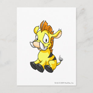 Moehog Yellow Postcard