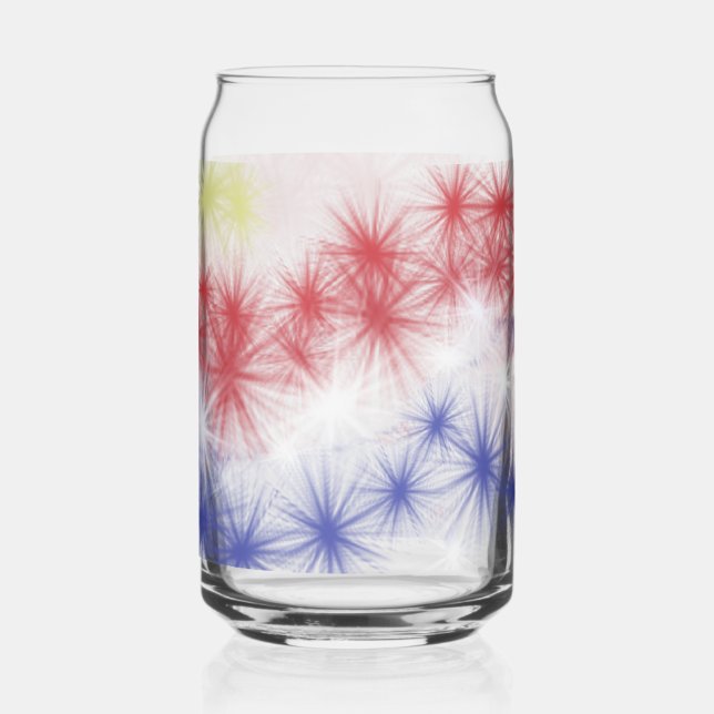 Moe's Fireworks Celebration Drinkware Set Stemless Can Glass (Back)