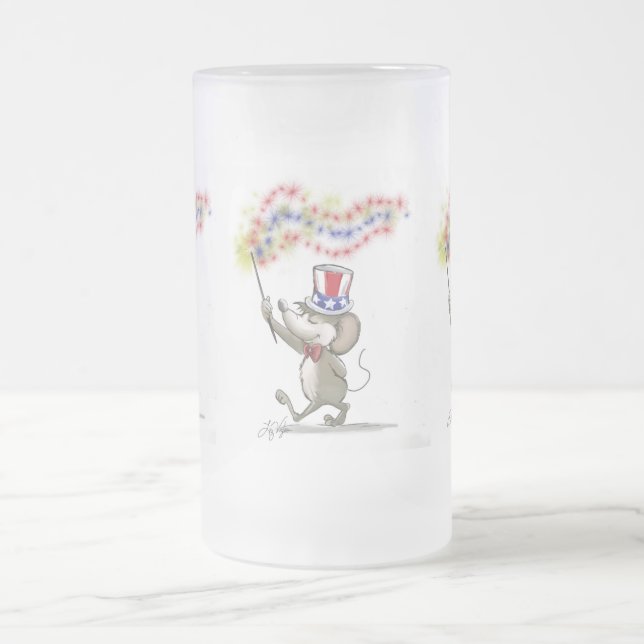 Moe's Happy 4th of July Frosted Mug (Center)