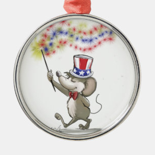 Moe's Happy 4th of July Premium Round Ornament