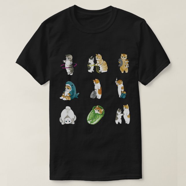 Mofu Sand Cute Cat Drawing Pattern and Pack 1 T-Shirt (Design Front)