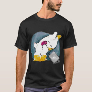 mofusand funny cat sleeping  T-Shirt