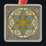 Mogen David Chanukah Ornament<br><div class="desc">Rich swirls reminiscent of mediaeval illuminations adorn this elegant Chanukah ornament</div>