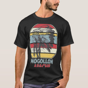 MOGOLLON APACHE Tribe Native Mexican Indian Retro T-Shirt