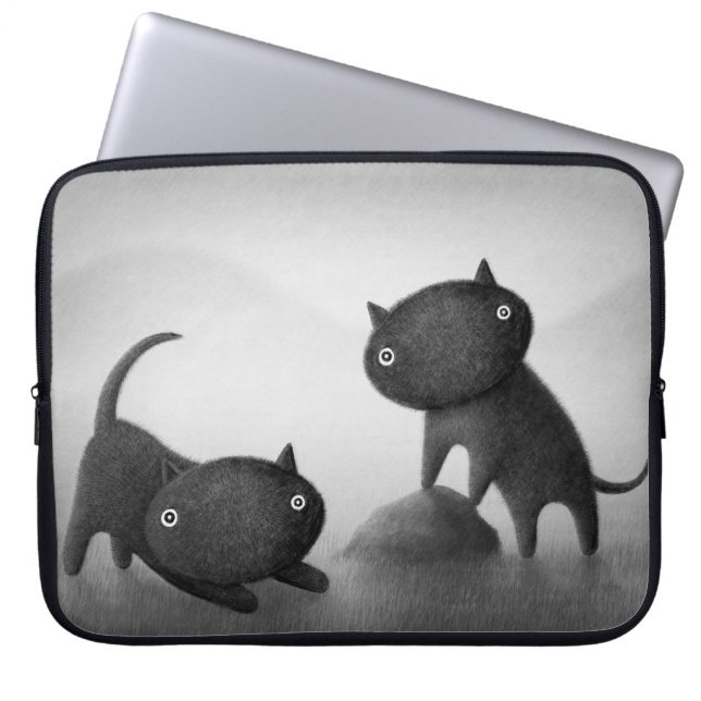 Mogs 2 laptop sleeve (Front)