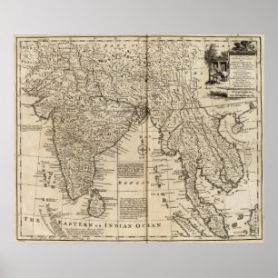 Mogul Empire, India Poster
