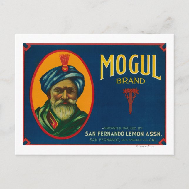 Mogul Lemon LabelSan Fernando, CA Postcard (Front)