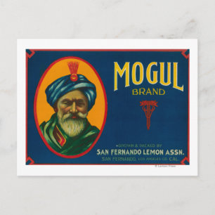 Mogul Lemon LabelSan Fernando, CA Postcard