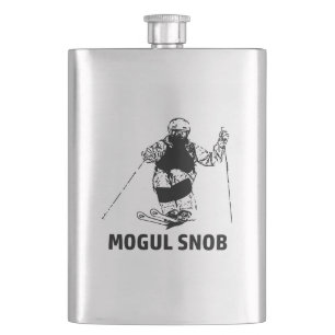 Mogul Skiing Snob Hip Flask