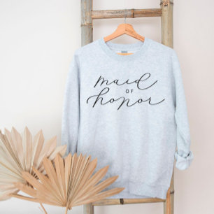 MOH Cute Script Bachelorette/Bridal Party Sweatshi Sweatshirt