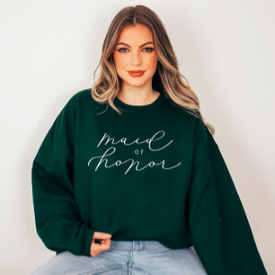 MOH Cute Script Bachelorette/Bridal Party Sweatshirt