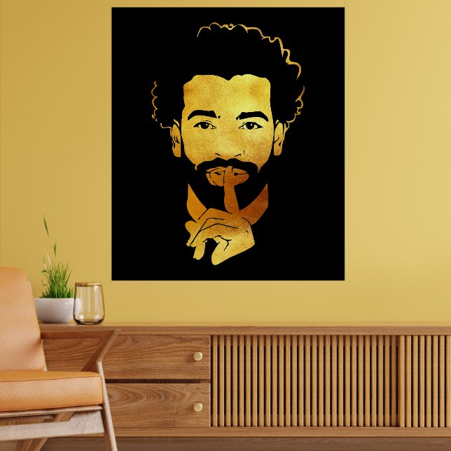 Mohamed Salah, the Egyptian King's Soccer Poster (Living Room 2)