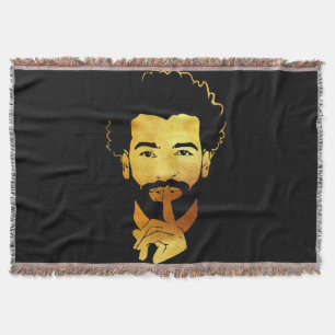 Mohamed Salah, the Egyptian King's Soccer Throw Blanket