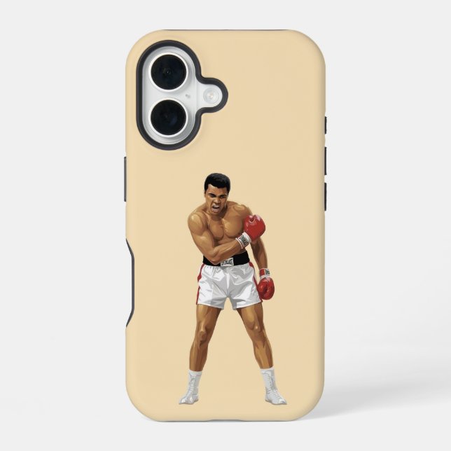 Mohammad Ali  iPhone 16 Case (Back)