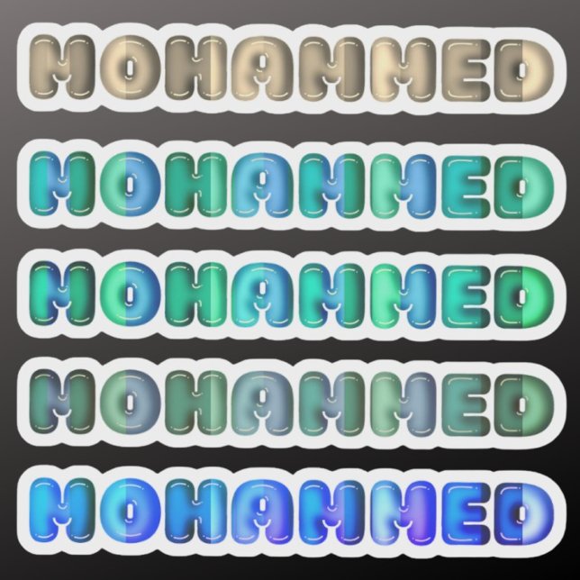 Mohammed baby boy name kawaii 3d optic kids  (Creator Uploaded)