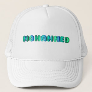 Mohammed baby boy name kawaii 3d optic kids trucker hat