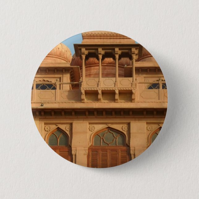 Mohatta Palace Museum: Iconic Design 6 Cm Round Badge (Front)