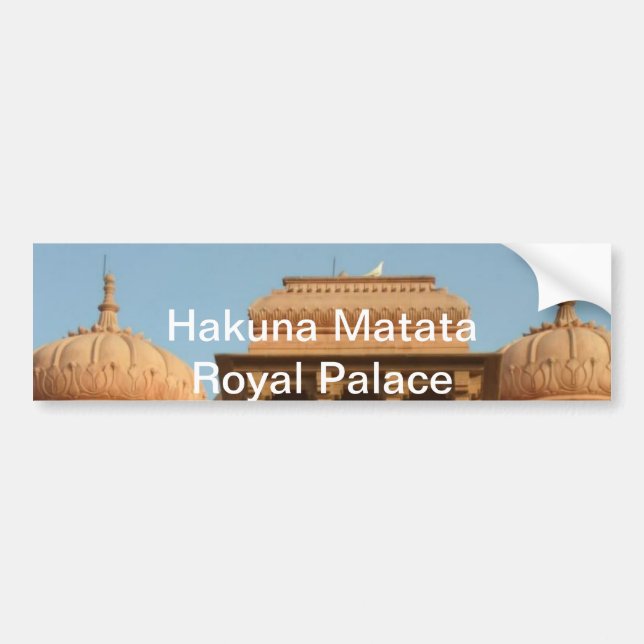 Mohatta Palace Museum: Iconic Design Bumper Sticker (Front)