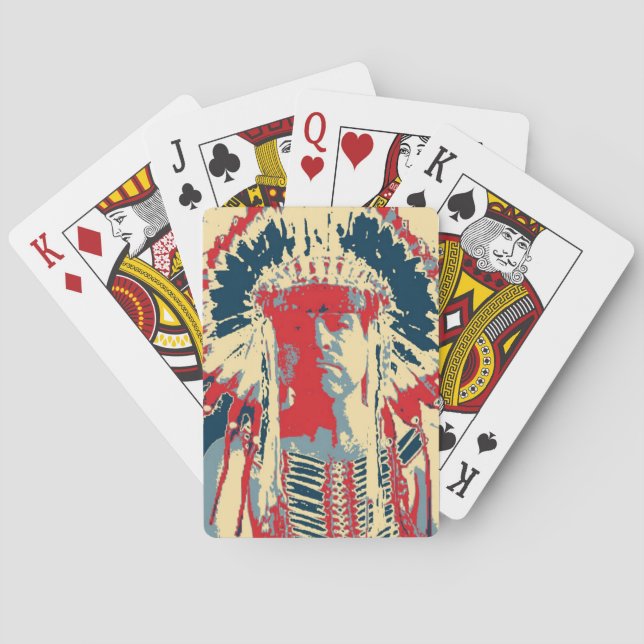 Mohawk Indian Deck of cards (Back)