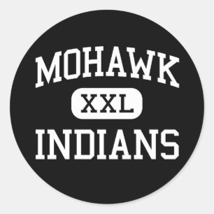 Mohawk - Indians - High School - Marcola Oregon Classic Round Sticker