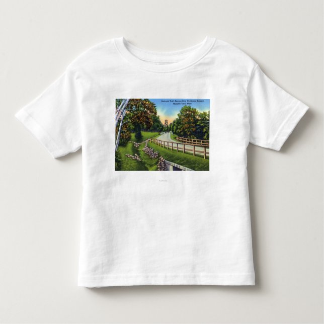 Mohawk Trail Approaching Shelburne Summit Toddler T-Shirt (Front)