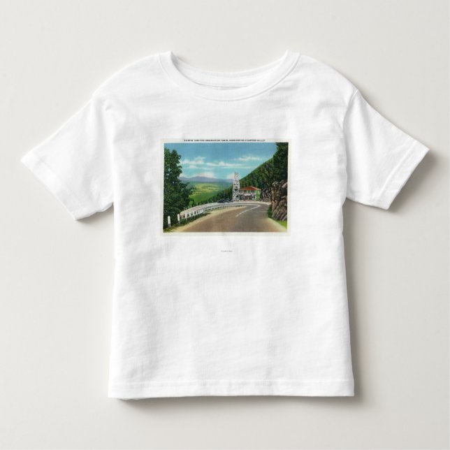 Mohawk Trail Hairpin Turn & Observation Tower Toddler T-Shirt (Front)