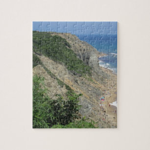 Mohegan Bluffs Block Island Jigsaw Puzzle