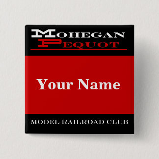 Mohegan Pequot Name Tag 15 Cm Square Badge