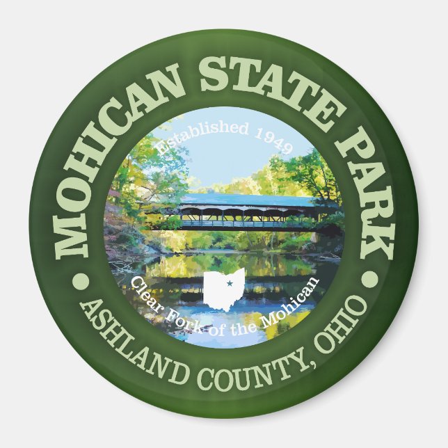 Mohican State Park Magnet (Front)