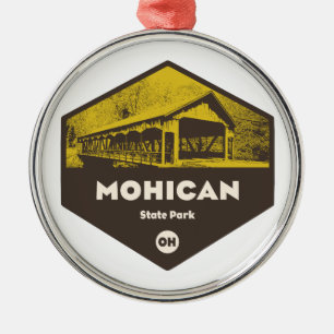 Mohican State Park Ohio Metal Tree Decoration