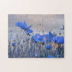 Mohnblumen in Blau Jigsaw Puzzle