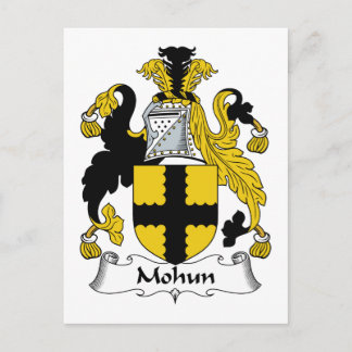 Mohun Family Crest Postcard