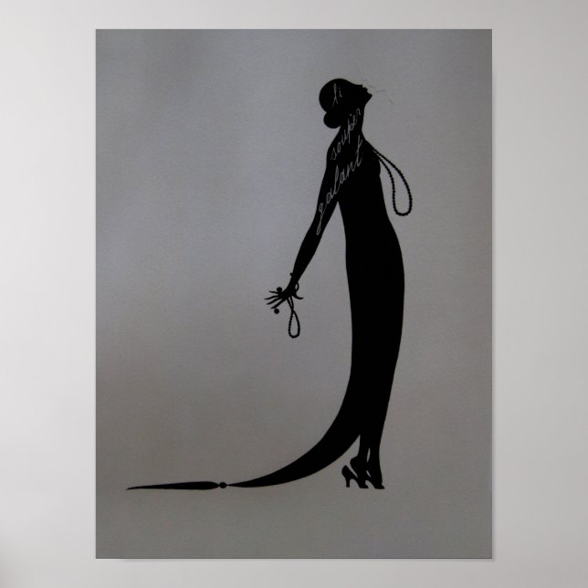 Moi Fashion Plate CANVAS & SIZE OPTIONS - Poster (Front)