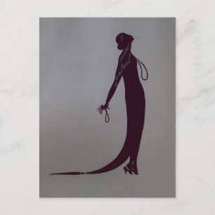 Moi Fashion Plate ~ Postcard French Vintage