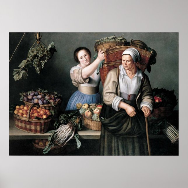 Moillon - At The Market Stall Poster (Front)