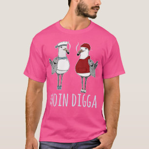 Moin Digga Seagull Anchor North Sea Baltic Sea Sai T-Shirt