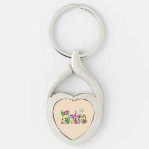 Moira, Girls Name With Daisies, Key Ring