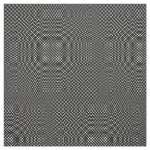 Moire Checkers by Kenneth Yoncich Fabric