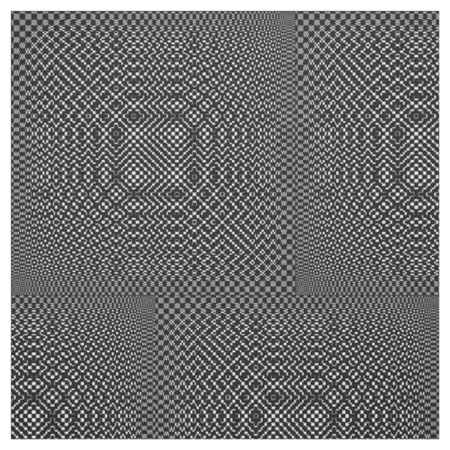 Moire Checkers by Kenneth Yoncich Fabric (Swatch)