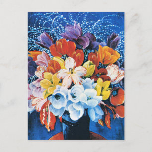 Moise Kisling, Bouquet of Tulips, Postcard