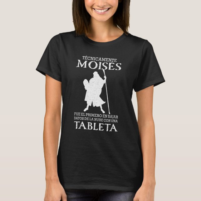 Moises First Upload Data Tablet English T-Shirt (Front)